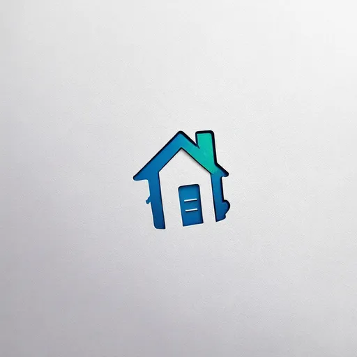 Prompt: paper house, ladder, painter logo