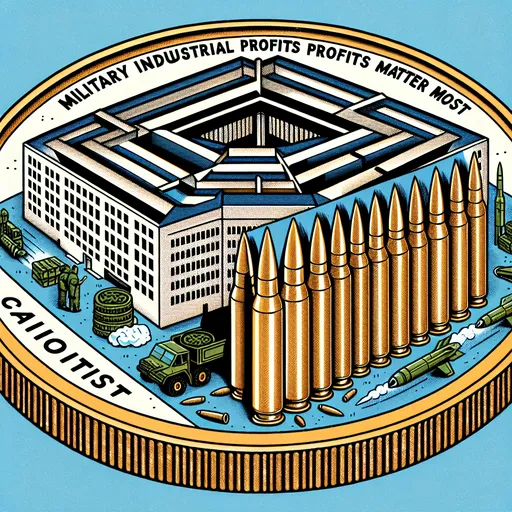 Prompt: the Pentagon has invested $5.3 billion in expanding the production of shells amid assistance to Ukraine.

Military industrial profits matter most.

Capitalism