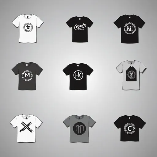 Prompt: make a brand new logo for a shirt make it small in the top left corener and something simple


