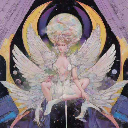 Prompt: space angel heroin queen