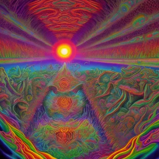 Prompt: inside of a subconcious dmt dream