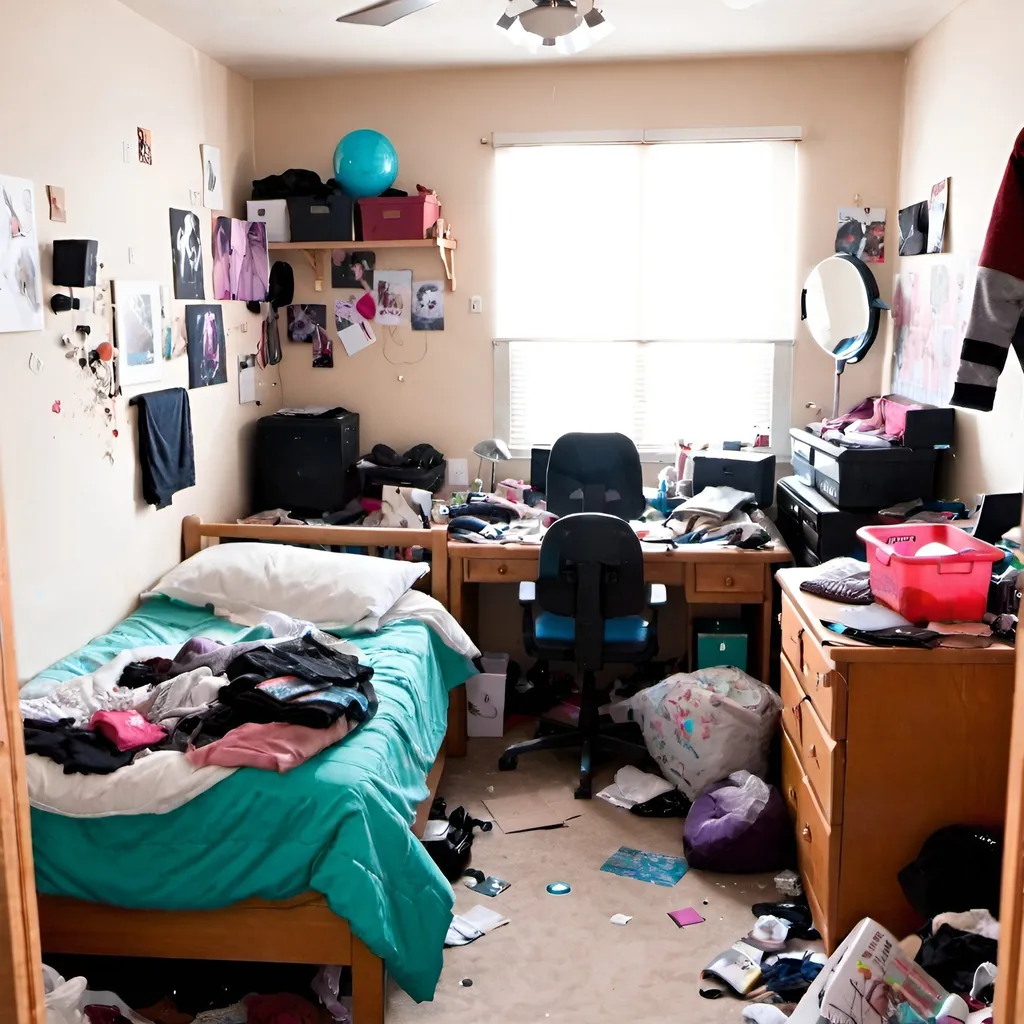 Prompt: Messy room
