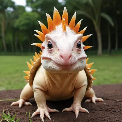 Prompt: a guinea-saur