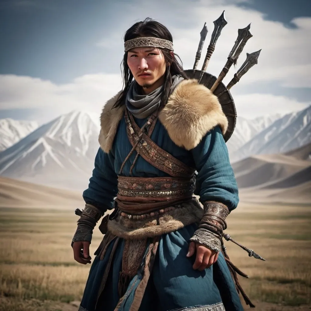 Prompt: dark souls like artstyle
kazakh nomad central asian