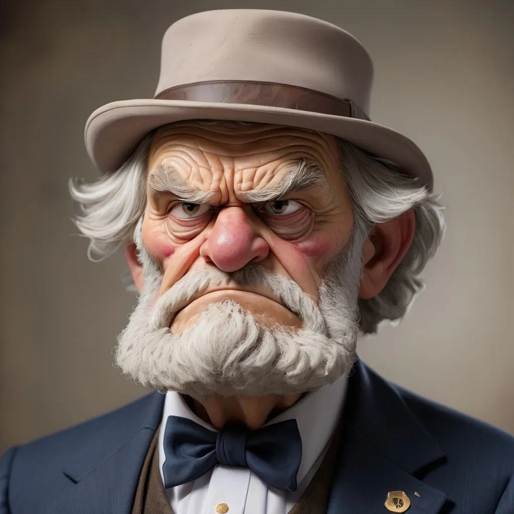 Prompt: A grizzled old handsome man was once a trumpet player, president of the United States, father, and public school teacher, now he’s retired and grumpy