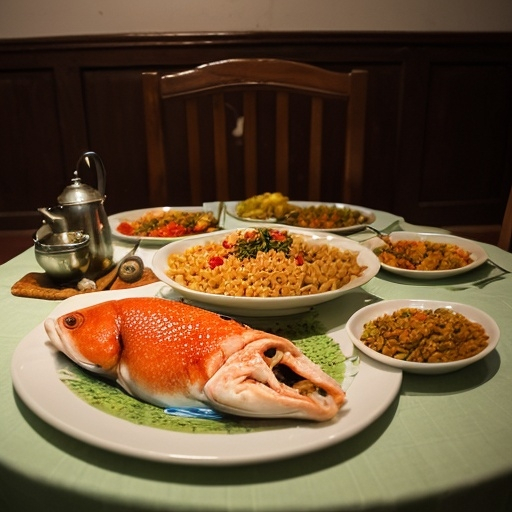 Prompt: iftar sofrası ve balık

