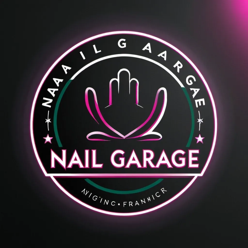 Prompt: nail garage logo