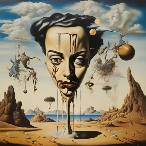 Prompt: Afamia Al-Dayaa, Salvador Dalí style vision, surrealist, dreamlike, precise, melting