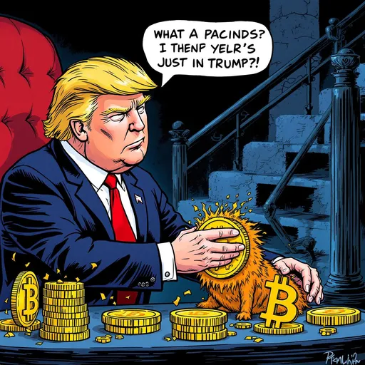Prompt: Trump being humorous about crypto 