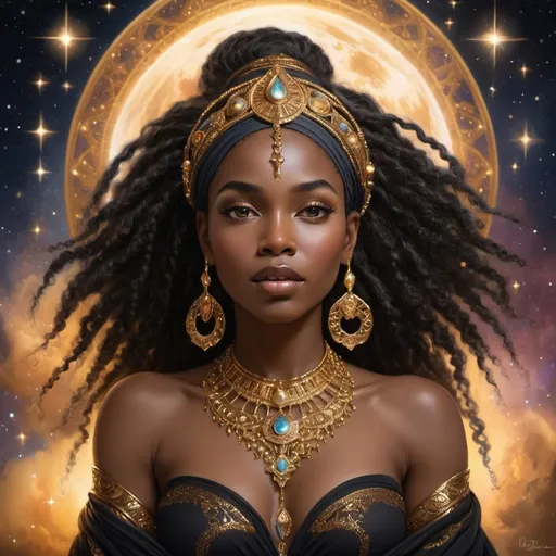 Prompt: Black woman Goddess
