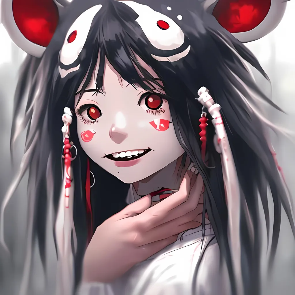 Prompt: realistic modern mononoke hime female shy smiling  (latina like girl) 