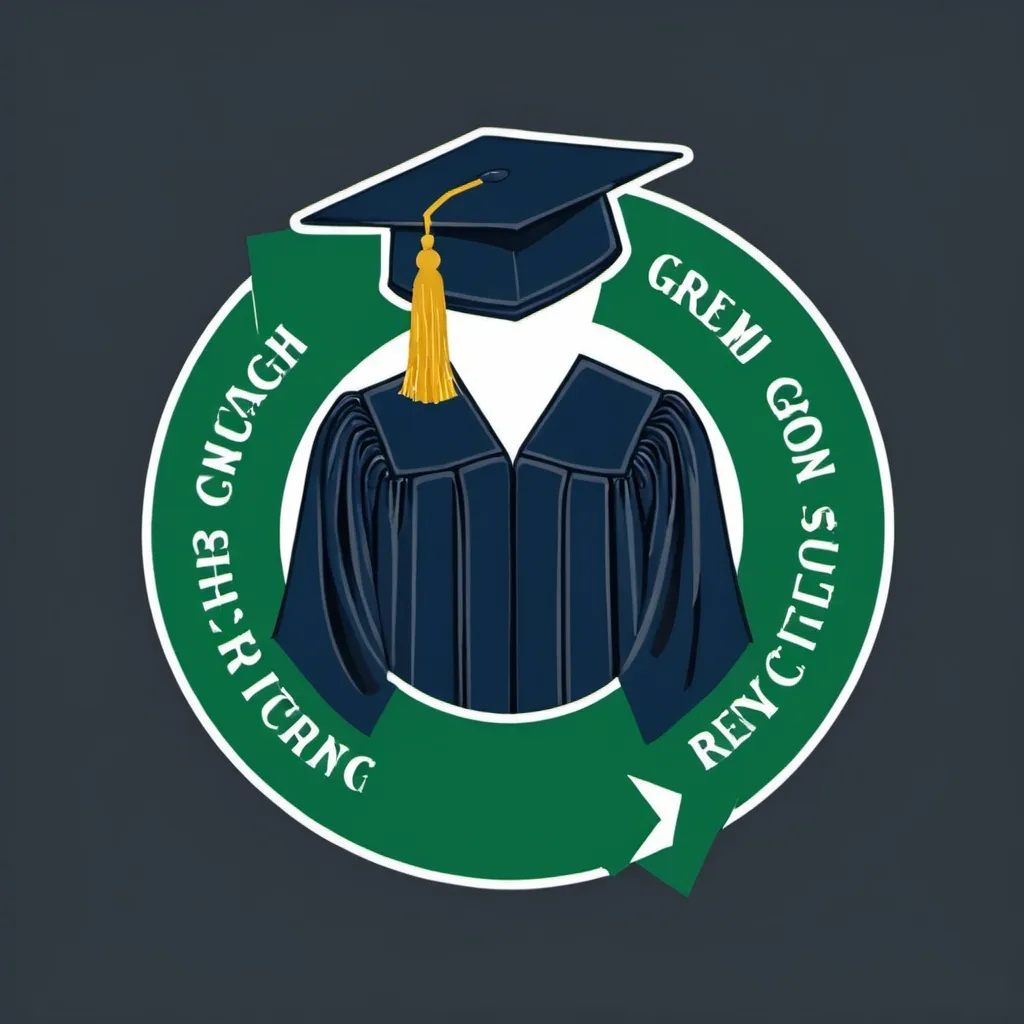 Prompt: McHugh Graduation Gown Recycling Logo