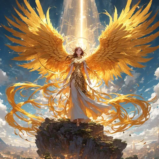 Prompt: <mymodel> beautiful, majestic golden phoenix