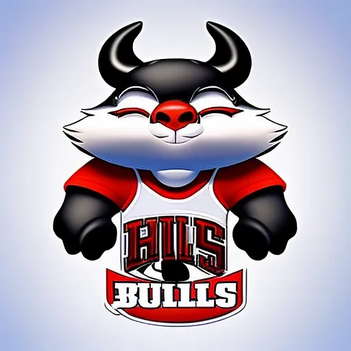 Prompt: NBA  chicago bulls logo 