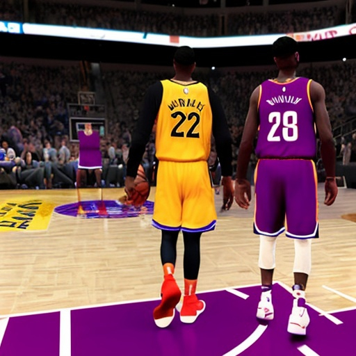 Prompt: nba2k22 game