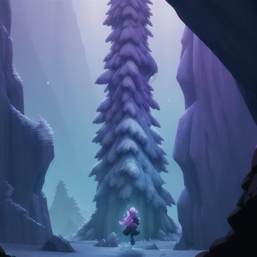 Prompt: celeste game, tv series, cinematic shot boss fight