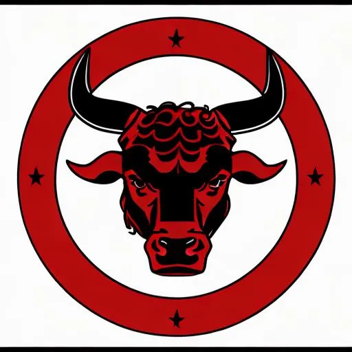 Prompt: NBA  chicago bulls logo 