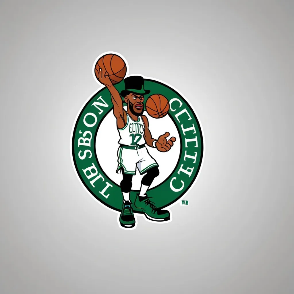 Prompt: NBA  boston celtics logo 