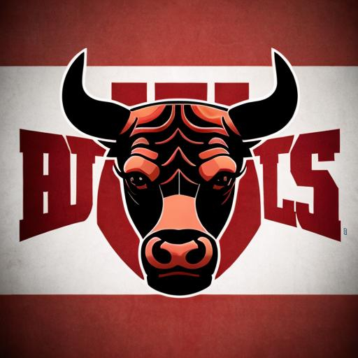 Prompt: NBA  chicago bulls logo 