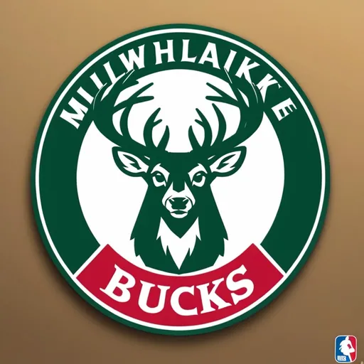 Prompt: NBA  milwaukee bucks logo 