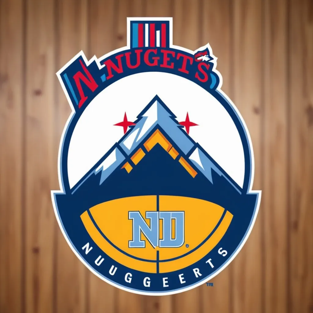 Prompt: NBA  denver nuggets logo 