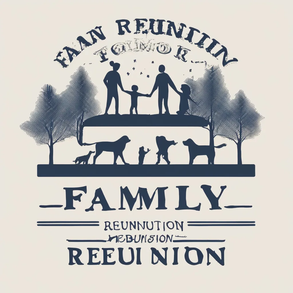 Prompt: A tshirt with a cool family Reunion graphi 