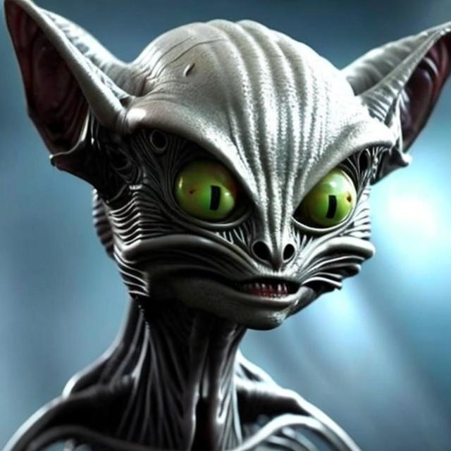 Prompt: a alien that looks like a cat