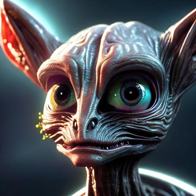 Prompt: a alien that looks like a cat