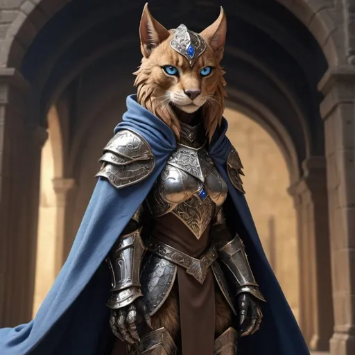 Prompt: (masterpiece),griffin (best quality:1.2), (intricate detail), dynamic angle, looking at viewer, (1female), ((solo)), (((full body))), (slender), (((tabaxi))), (((black and brown fur))), ((blue pupils)), (((light armor))), black armor, ((cloak)), mysterious, ((ominous expression)) griffin
