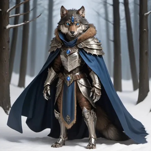 Prompt: (masterpiece),wolf (best quality:1.2), (intricate detail), dynamic angle, looking at viewer, (1female), ((solo)), (((full body))), (slender), (((tabaxi))), (((black and brown fur))), ((blue pupils)), (((light armor))), black armor, ((cloak)), mysterious, ((ominous expression)) wolf
