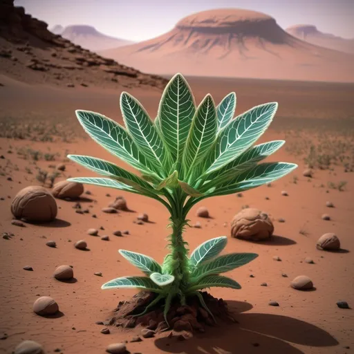 Prompt: extraterrestrial plant from mars