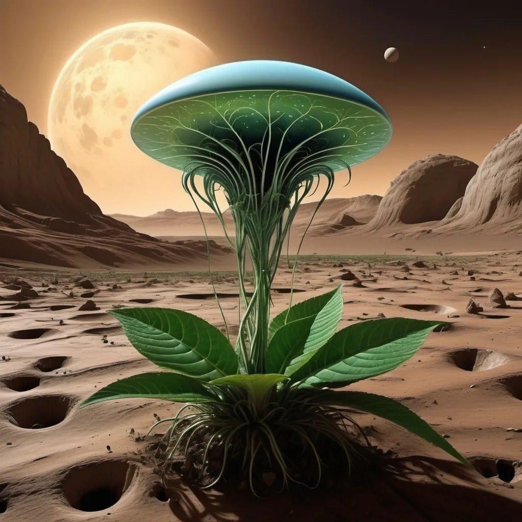 Prompt: extraterrestrial plant from Venus