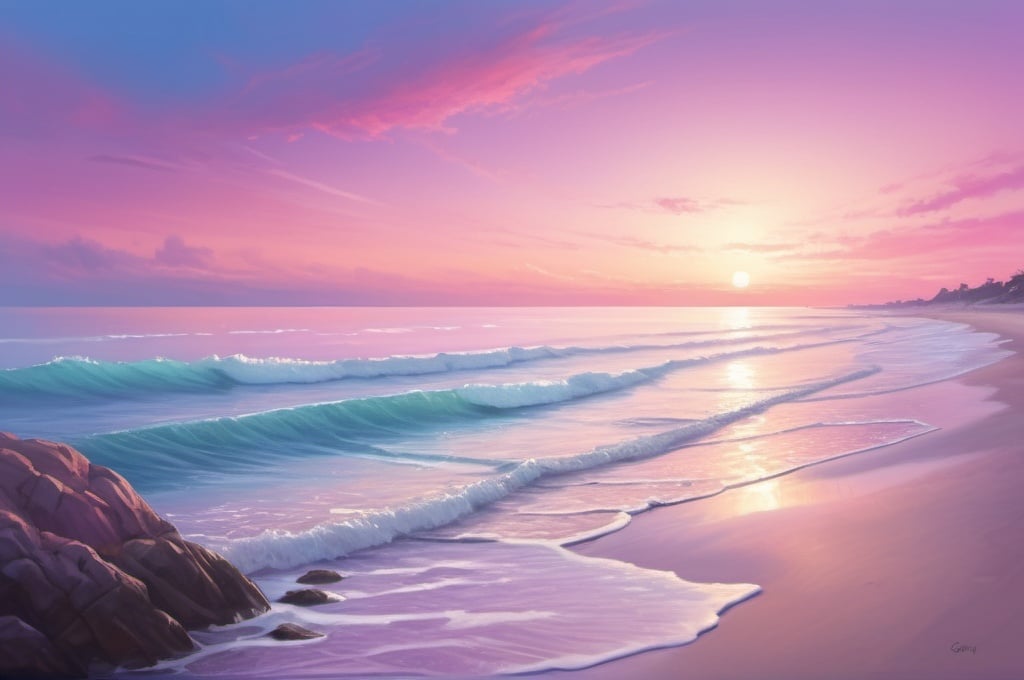 6,309 Soft Pink Ocean Sunset Images, Stock Photos, 3D objects, & Vectors