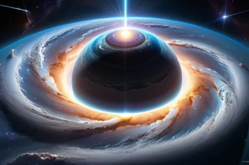 Prompt: Artist depiction of a celestial singularity, interstellar space, whitehole, surreal, detailed cosmic clouds, intense gravitational pull, vibrant colors, deep space, celestial beauty, intricate patterns, high-resolution, digital art, cosmic art, surreal, vibrant colors, celestial lighting, 8K, UHD, crisp image quality, beautiful space photo, black hole, white version, white-blue-grayish stardust around them, consuming a star, dreamy, futuristic, detailed, celestial, cosmic, ethereal, vibrant lighting, surrealistic