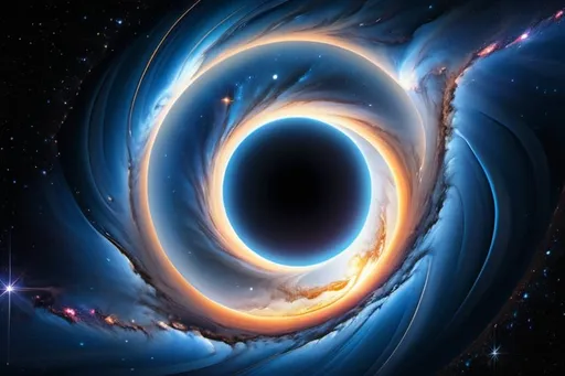 Prompt: Artist depiction of a celestial singularity, interstellar space, whitehole, surreal, detailed cosmic clouds, intense gravitational pull, vibrant colors, deep space, celestial beauty, intricate patterns, high-resolution, digital art, cosmic art, surreal, vibrant colors, celestial lighting, 8K, UHD, crisp image quality, beautiful space photo, black hole, white version, white-blue-grayish stardust around them, consuming a star, dreamy, futuristic, detailed, celestial, cosmic, ethereal, vibrant lighting, surrealistic