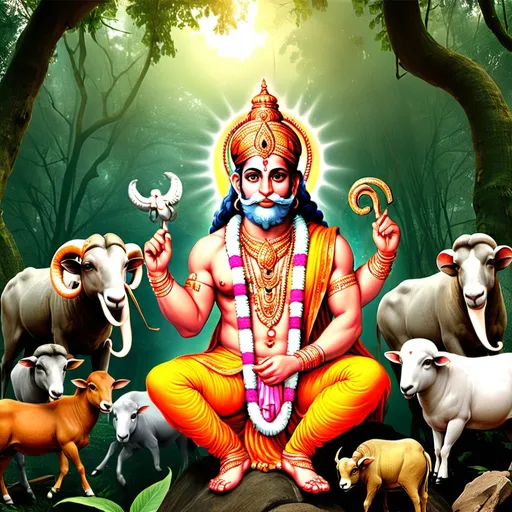 Prompt: Ram bhagwan ki photo generate jungle mein 