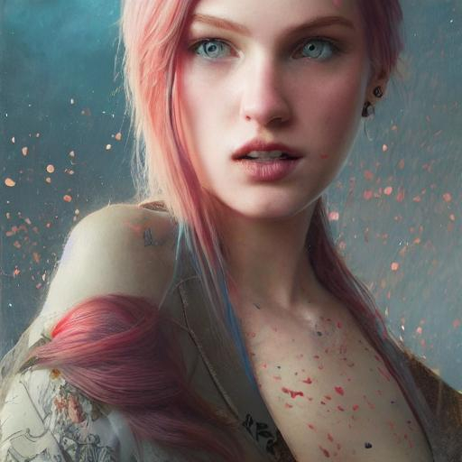 Prompt: Portrait of {character} with {color} hair and with cute face, {background}, perfect composition, hyperrealistic, super detailed, 8k, high quality, trending art, trending on artstation, sharp focus, studio photo, intricate details, highly detailed, by greg rutkowski