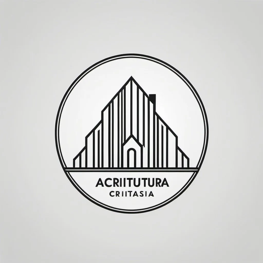 Prompt: Logotipo arquitectura minimalista crativo