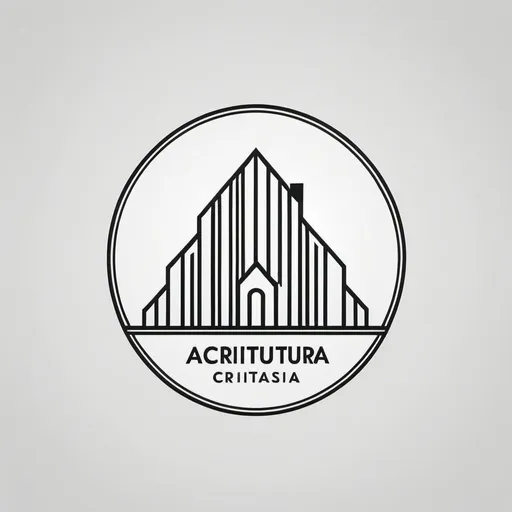Prompt: Logotipo arquitectura minimalista crativo