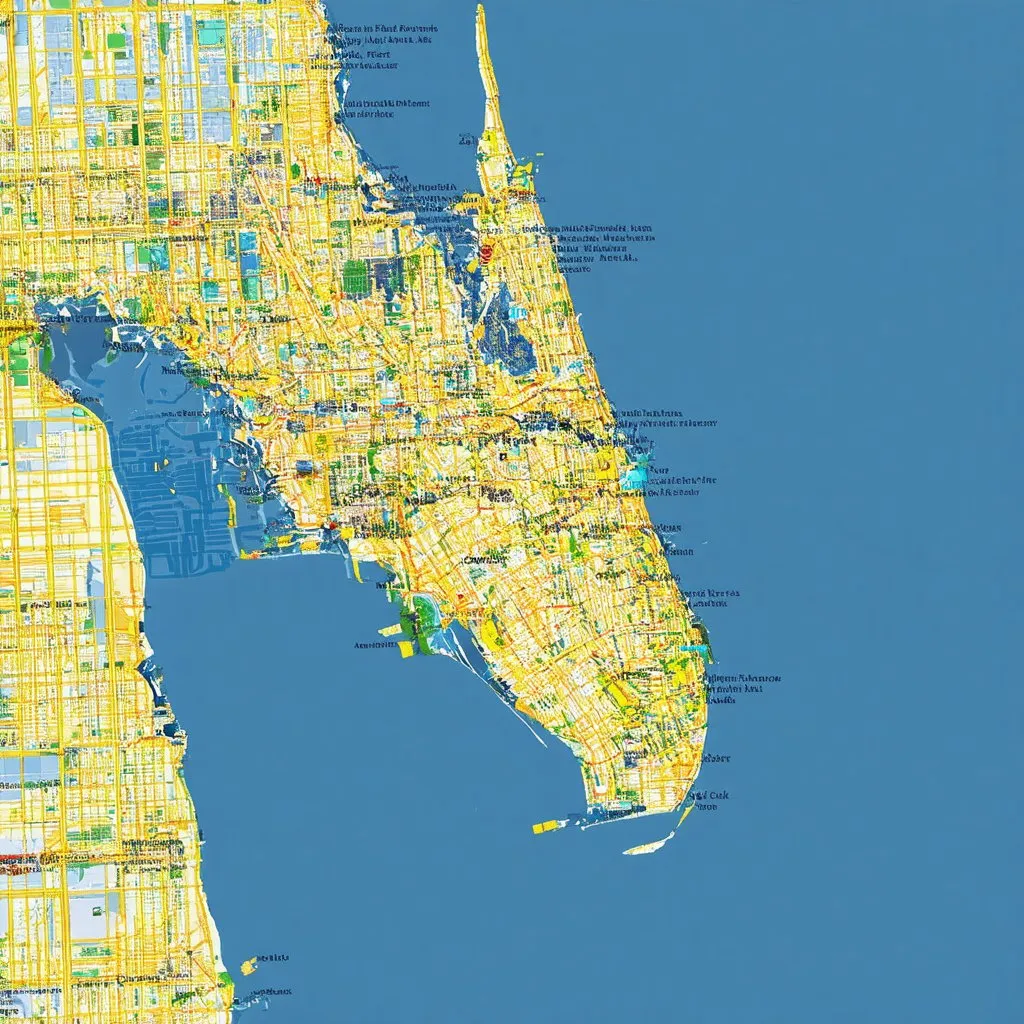 Prompt: A Map of Neo Florida