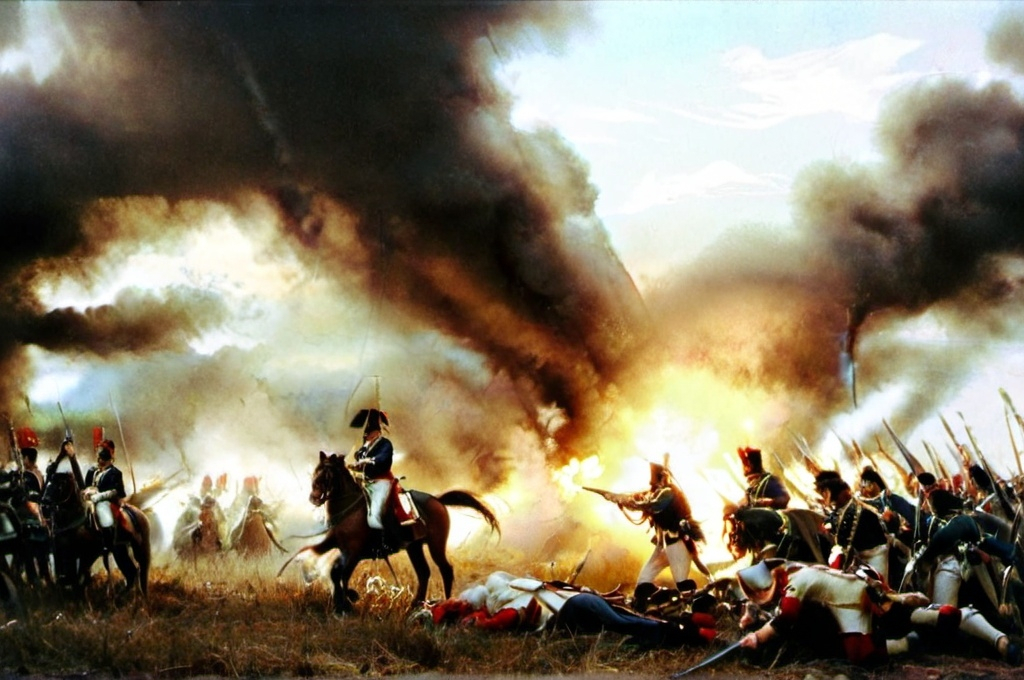 Prompt: A napoleonic battle scene