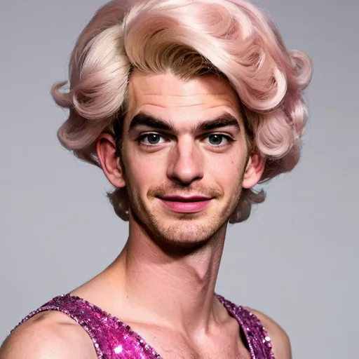 Prompt: Andrew Garfield as a drag queen