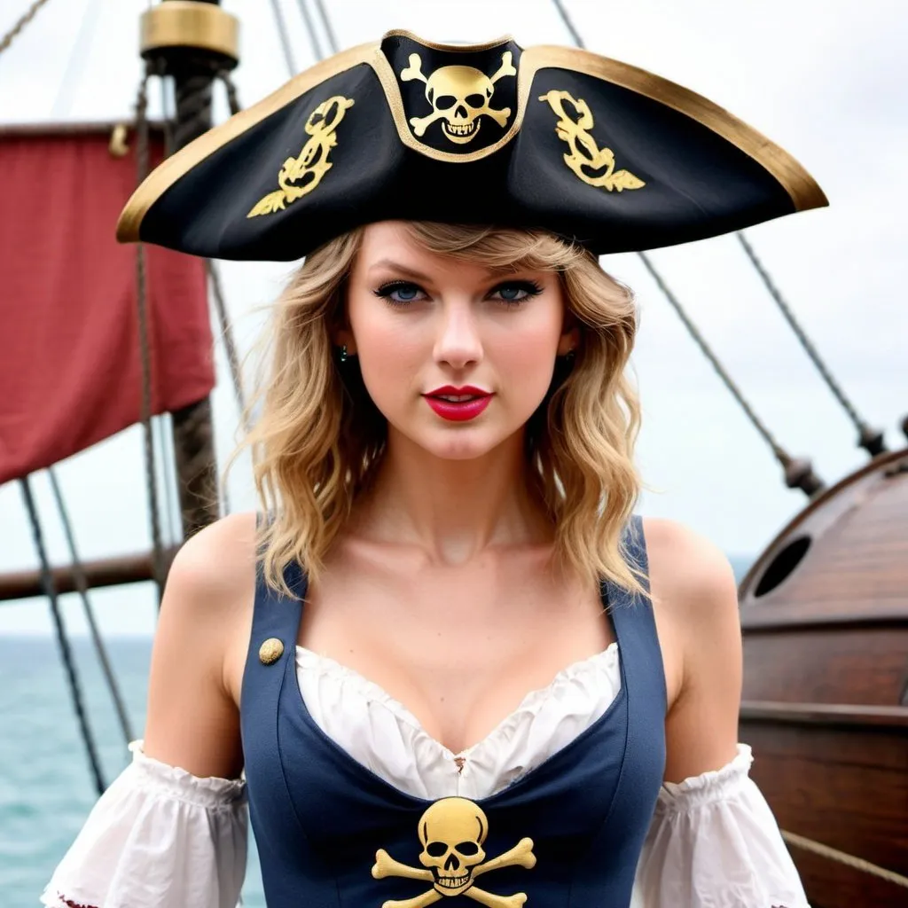 Prompt: Taylor Swift as a pirate
