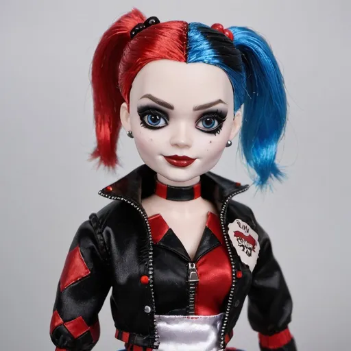 Prompt: Harley Quin doll 