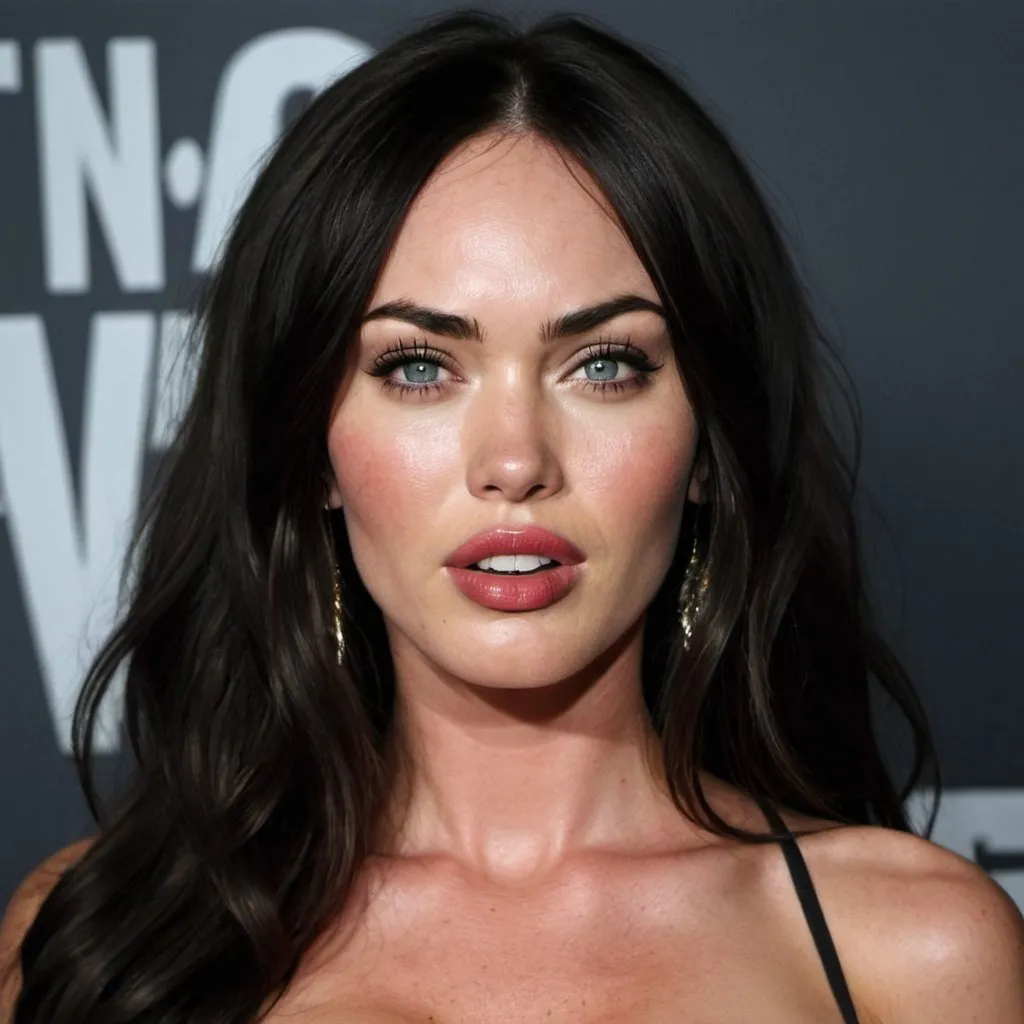 Prompt: Megan Fox as a werewolf