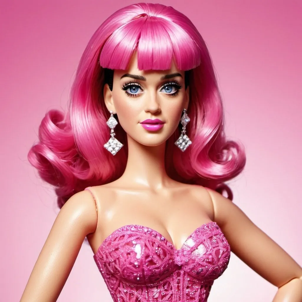 Prompt: Katy Perry as a Barbie doll