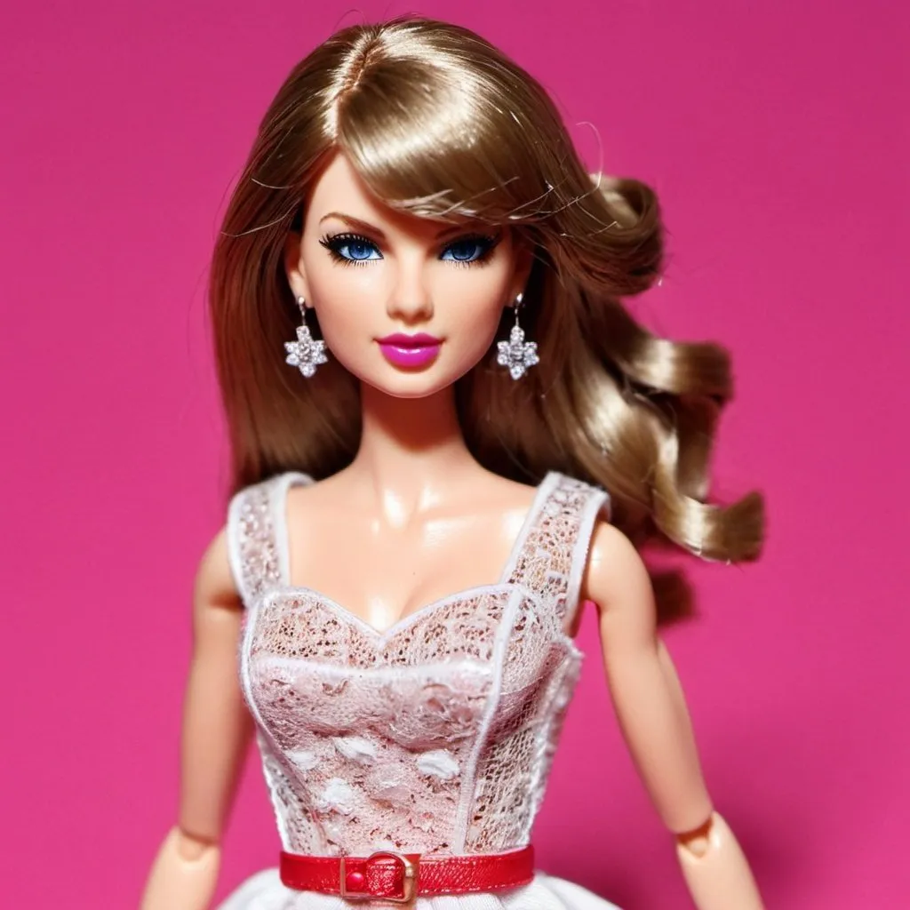 Prompt: A Taylor Swift Barbie doll.
