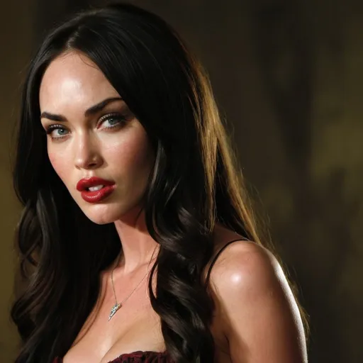 Prompt: Megan Fox as a vampire