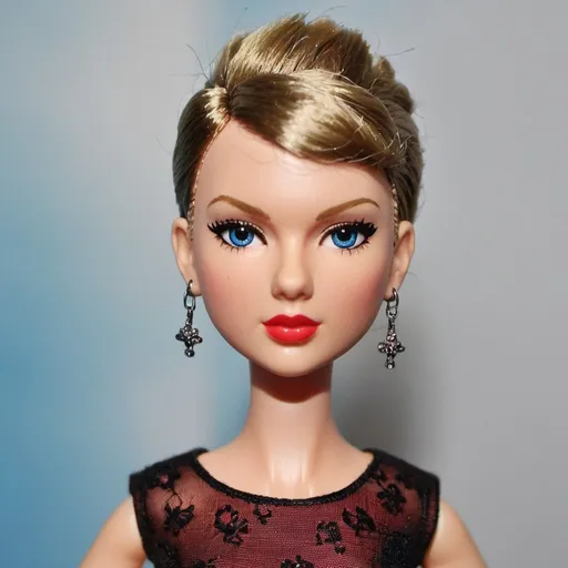 Prompt: Taylor Swift doll with a Mohawk hairstyle 