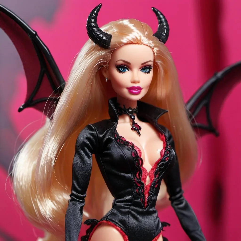 Prompt: succubus Barbie doll